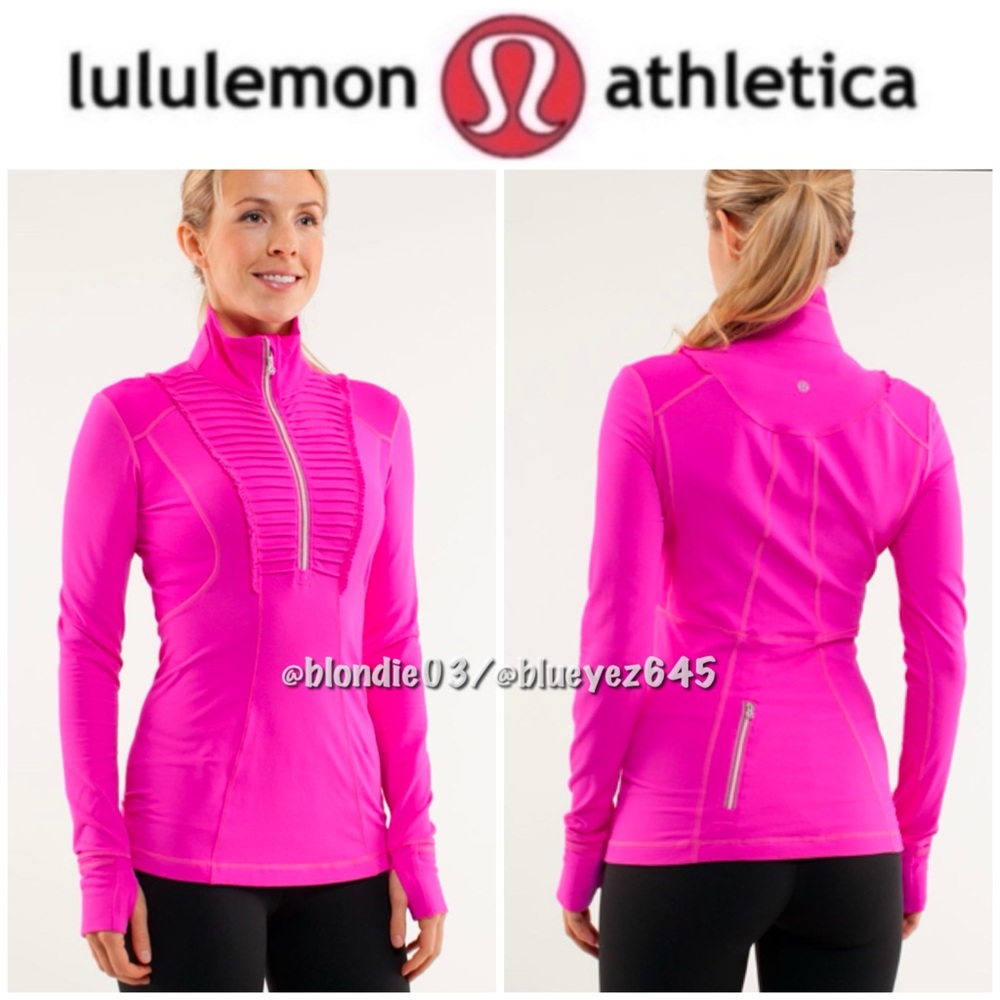 Lululemon Run: Your Heart Out Pullover Paris Pink 10
